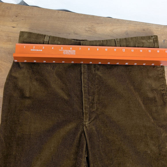 Men's Ben Silver Pontoglio 1883 Brown Corduroy Pants - Picture 6 of 7